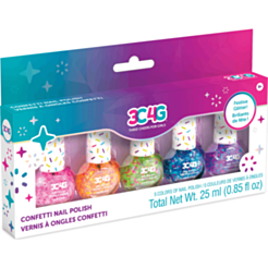 Детский набор для ногтей Make İt Real Confetti Nail Polish 5pk 10012MR