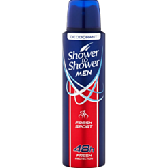 Sprey Dezodorant Kişilər Üçün Shower To Shower Təravət İdman 150 ml