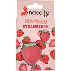 Makiyaj Süngəri Nascita Carton Box Strawberry 2 ədəd