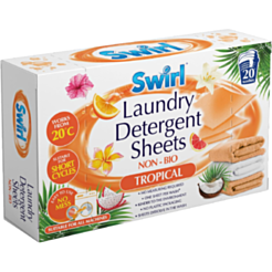 Paltar Yuma Üçün Salfetlər Swirl Tropical 20 ədəd