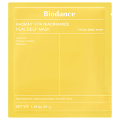 Hidrogel Üz Maskası Biodance Radiant Vita Niasinamid Və Ananas 34 qr