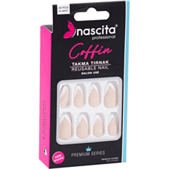 Taxma Dırnaqlar Nascita Coffin Beige