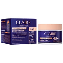 Üz Kremi Claire Collagen Active Pro Gündüz Üçün 45+ 50 ml