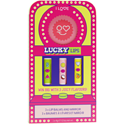 Hədiyyə Dəsti I Love Lucky Lips Lip Balm 4 ədəd