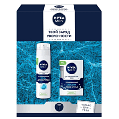 Подарочный набор для мужчин Nivea Лосьон после бритья 100 мл и Пена для бритья 200 мл
