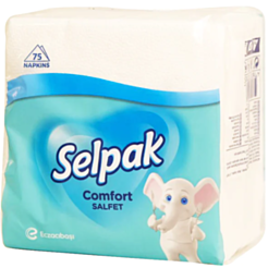 Salfet Sadə Stol Üstü Selpak Comfort 30x30 75 ədəd