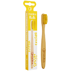 Детская зубная щетка Nordics Bamboo Yellow