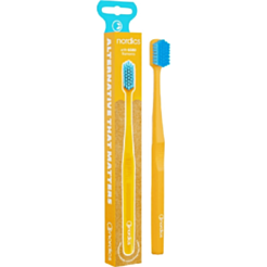 Зубная щетка для взрослых Nordics Premium Yellow 6580