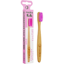 Детская зубная щетка Nordics Bamboo Pink
