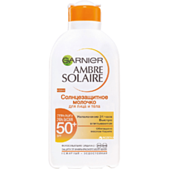 Солнцезащитное косметическое молочко Garnier Ambre Solaire Spf 50+ 200 мл