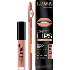 Dodaq Boyası Və Karandaş Eveline Oh My Lips 01