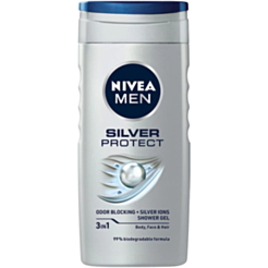 Duş Geli Kişilər Üçün Nivea Men Gümüşü Müdafiə 250 ml