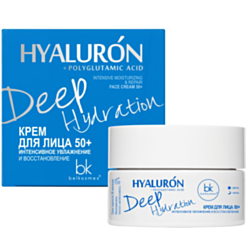 Крем для лица Belkosmex Hyaluron Deep Hydration 50+ Увлажняющий и Восстанавливающий 48 г