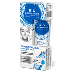 Üz Kremi Fito Bio Cosmetolog Hialuron Aktiv Cavanlaşdırıcı Və Nəmləndirici Gecə Üçün 45 ml