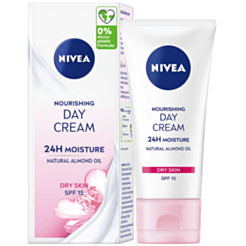 Üz Kremi Nivea Gündəlik Nəmləndirici Badam Yağlı Spf 15+ 50 ml