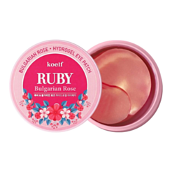 Патчи для глаз Koelf Ruby Bulgarian Rose Hydrogel 60 шт