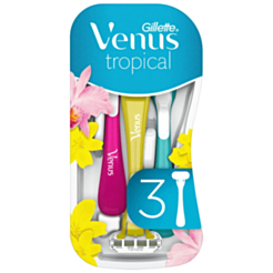 Женский одноразовый бритвенный станок Gillette Venus Tropical 3 шт