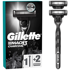 Мужские Бритвы Gillette Mach 3+2 со сменной кассетой уголь