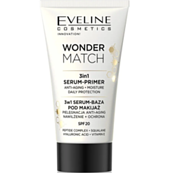 Makiyaj Üçün Zərdab Və Baza Eveline Wonder Match 3-ü 1-də Spf 20+ 30 ml