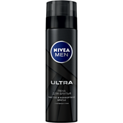 Təraş Köpüyü Nivea Men Ultra Aktiv Kömür 200 ml