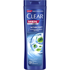 Kişilər Üçün Şampun Clear Active Sport Mentol Təravətləndirici 380 ml