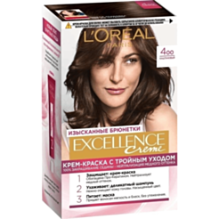 Краска для волос Loreal Excellence Каштан 400