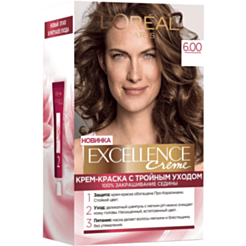 Краска для волос Loreal Excellence Темно-коричневый 600