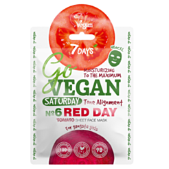 Parça Üz Maskası 7 Days Vegan Saturday Red Day 25 gr