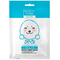 Тканевая маска для лица Beautyderm Animal Seal Aqua 25 мл