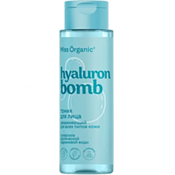 Тоник Miss Organic Hialuron Bomb Toner для всех типов кожи 190 мл