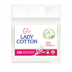 Ватные палочки Lady Cotton 100 шт. в упаковке