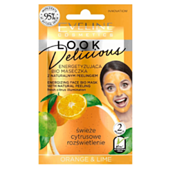 Üz Maskası Eveline Look Delicious Enerji Verici Orange & Lime 10 ml