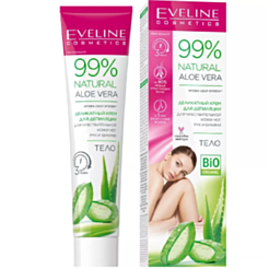 Depilyasiya Kremi Eveline 99% Natural Aloe 125 ml