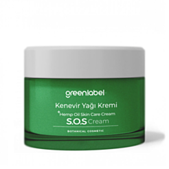 Üz Kremi Greenlabel Nəmləndirici Çətənə Yağı Və Zn 50 ml