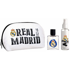 Oğlan üçün dəst-çanta Air-Val Real Madrid parfüm və bədən spreyi EDT 8411114092652