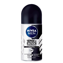 Roll On Dezodorant Kişilər Üçün Nivea Men Ağ Və Qara 50 ml