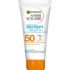 Солнцезащитный крем Garnier Ambre Solaire для детей Spf 50+ 50 мл