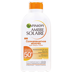 Солнцезащитное косметическое молочко Garnier Ambre Solaire Spf 50+ 200 мл