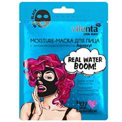 Parça Üz Maskası Vilenta Total Black Nəmləndirici Aquaxyl Kompleks 50 gr