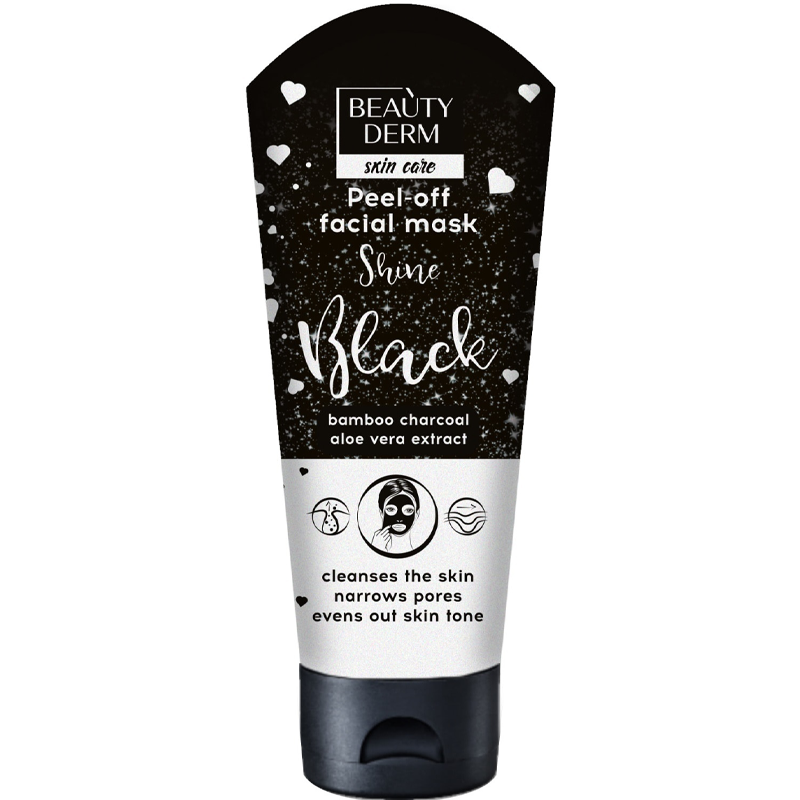 Маска для лица Beautyderm Черная Пленочная 75 мл