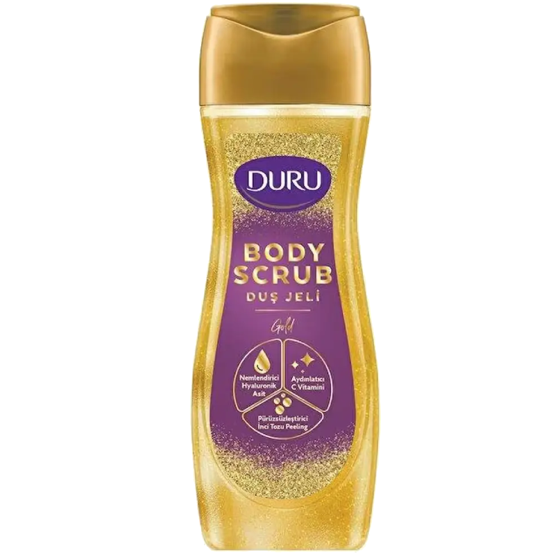 Duş geli və bədən skrabı Duru Gold 450 ml