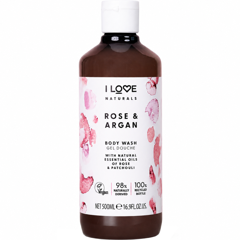 Duş geli I Love Naturals qızılgül və arqan 500 ml