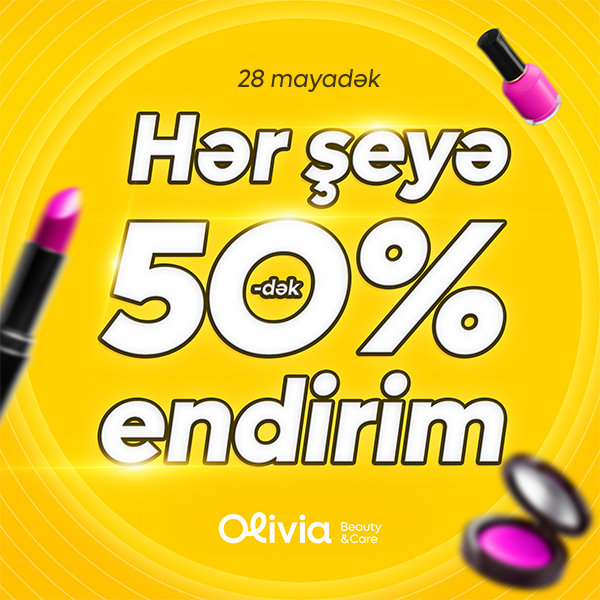 Hər şeyə 50%-dək endirim