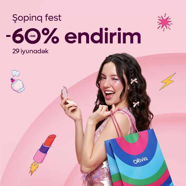 Şopinq fest 60% - dək endirim